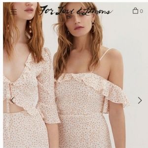 For Love & Lemons "Aurora" white star mini ⭐NWT